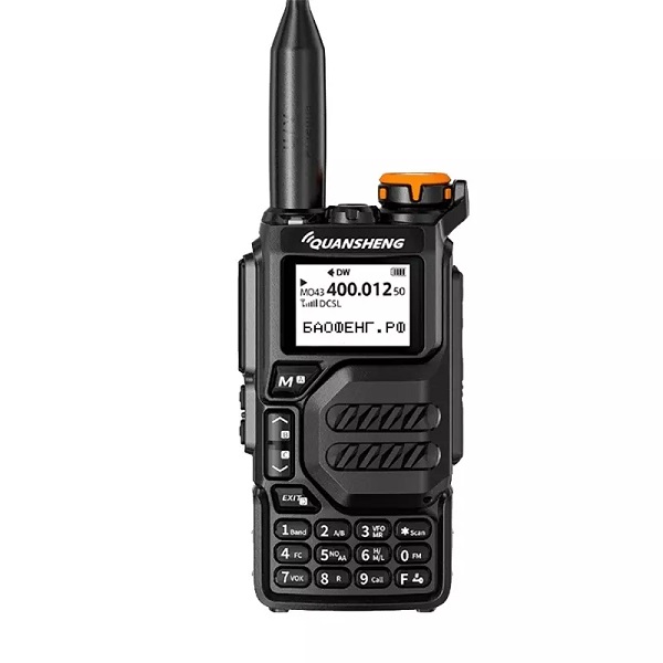 Рация Quansheng UV K5, VHF 136-174 / UHF 400-470МГц,  Li-Ion 7,2В/1600мАч, USB Type-C orig_73368