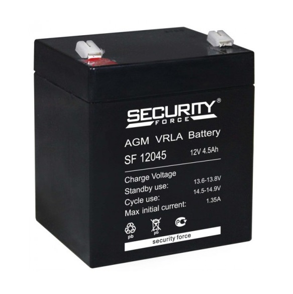 Аккумулятор SF 12045 Security Force 12-4,5 orig_62755