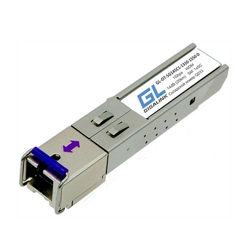 Модуль SFP GIGALINK GL-30RSC-D, WDM 1000BASE-LX, одноволоконный, SM, TX1550/RX1310, DDM, SC, 20км orig_69997