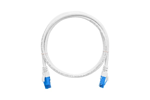 Шнур коммутационный NIKOMAX U/UTP 4 пары NMC-PC4UE55B-030-C-WT, Кат.6 (Класс E), 250МГц, 2хRJ45/8P8C, T568B, заливной, с защитой защелки, многожильный, BC (чистая медь), 24AWG (7х0,205мм), белый, 3м orig_73271