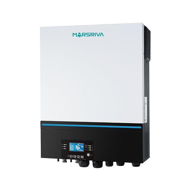 Инвертор солнечный автономный MARSRIVA, MR-SPF8000M TWIN - Ver 1, 8кВт, 230V, RS232/RS485-48В, Параллельно до 6 устройств, Съемный LCD-модуль управления, LED RGB индикатор состояния, Двойной выход, 147,4х432,5х553,6мм orig_71569