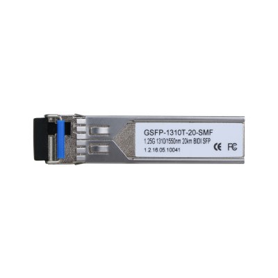 Модуль SFP Dahua, GSFP-1310T-3-SMF, Разъем: LC; скорость передачи: до 1,25 Gbps; дальность передачи до 3км; длина волны (Tx/Rx): 1310нм/1550нм; Рабочая температура 0°+70°C orig_71664