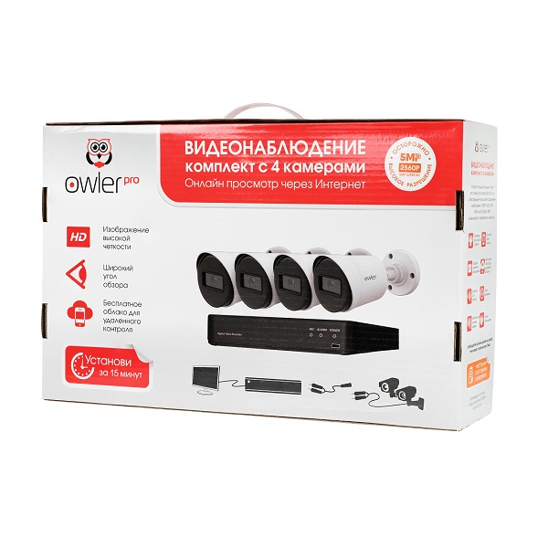 Комплект видеонаблюдения Owler StreetKit 5.4 AI orig_59427