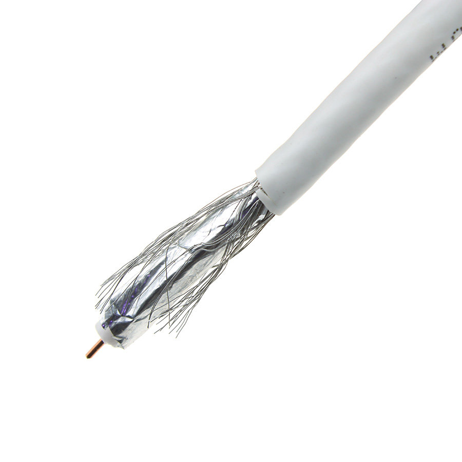 Кабель RG6U light коаксиальный CADENA БЕЛЫЙ, 1м. orig_48062
