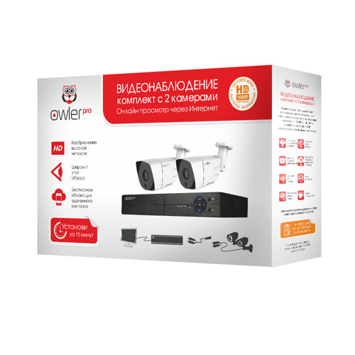 Комплект видеонаблюдения Owler StreetKit 2.2 AI orig_39815
