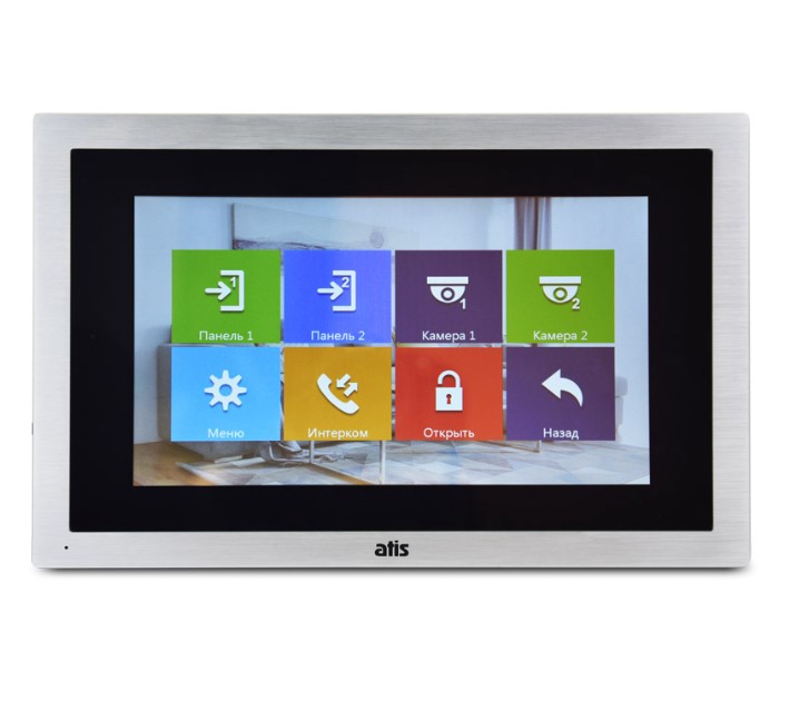Монитор видеодомофона Atix AD-1050HD S-Black, 10", 310х198х25мм, AC 100-240В, +5°+50°C orig_67037