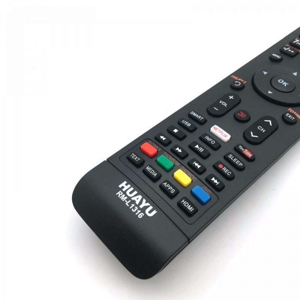 Пульт ДУ универсальный HUAYU RM-L1316 LCD TV, 3D, Smart, Youtube, Netflix orig_46861