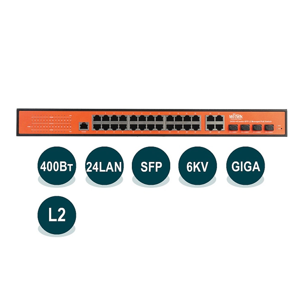 PoE коммутатор Wi-Tek WI-PMS328GF orig_46254