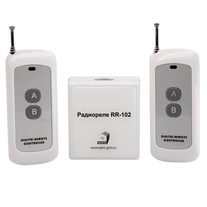 Комплект "Радиореле RP-102 + 2 пульта 250-950м" (питание 12В) orig_57653