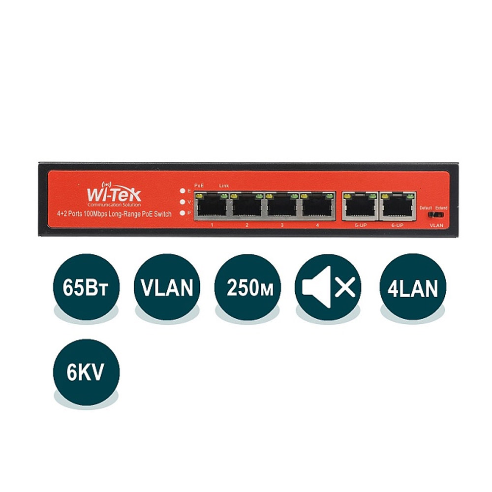 PoE коммутатор Wi-Tek WI-PS205 orig_46000