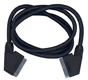 Кабель SCART-SCART 21pin, стандартные пластиковые разъемы, 1м orig_58737