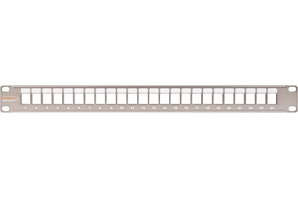 Панель коммутационная NIKOMAX NMC-RP24-BLANK-1U-MT, 19", 1U, наборная, под 24 модуля Keystone orig_72744