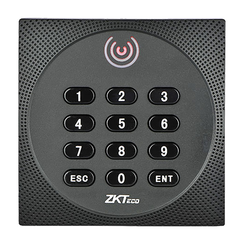 Считыватель ZKTeco KR602E, 86х86х22мм, EM-Marine 125кГц, клавиатура для подтверждения кода, считывание до 10см, световая, звуковая индикация, IP65, -10°+65°C orig_56979
