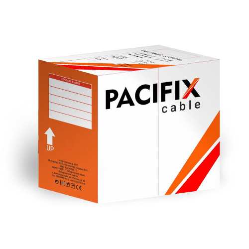 Кабель сетевой UTP ССА 4PR CAT.5E PVC Tender Pacifix серый, 1м (бухта 305м) orig_60951
