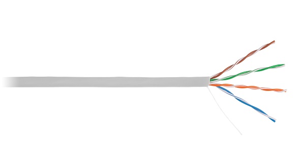 Кабель сетевой NETLAN U/UTP EC-UU004-5E-PVC-GY 4 пары, Кат.5e (Класс D), внутренний одножильный (305м) BC (чистая медь), PVC нг(B), серый  orig_57037