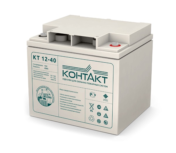 Аккумуляторная батарея Контакт КТ 12-40, 12В, 40А/ч orig_72962