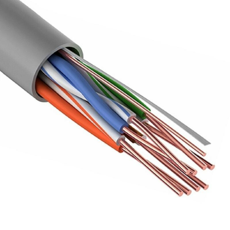 Кабель сетевой UTP 4PR 24AWG CAT5e 305м STRANDED внутренний REXANT  1м orig_47965