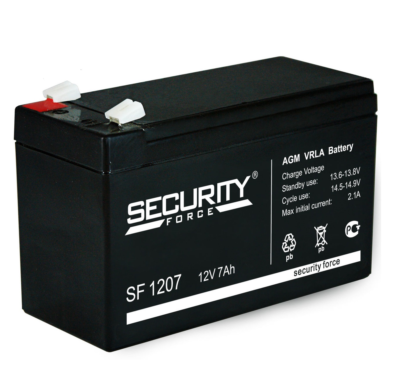 Аккумуляторная батарея Security Force SF 1207, 12В, 7А/ч orig_60005