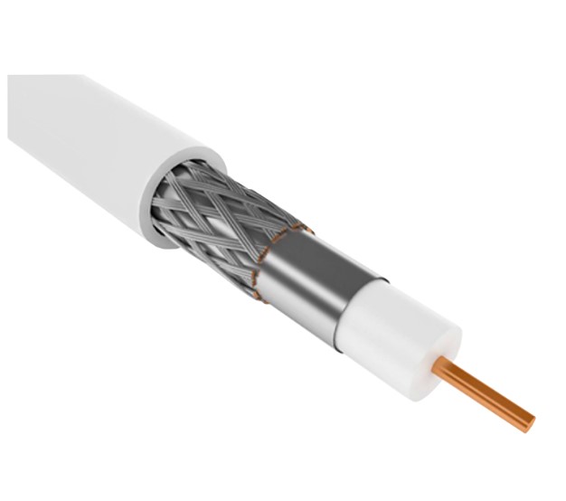 Кабель RG6 внутренний (белый) Communication, 1м. orig_76250