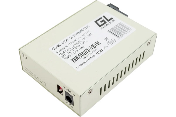 Медиаконвертер неуправляемый NIKOMAX GL-MC-UTPF-SC1F-18SM-1310, UTP 10/100 Мбит/с orig_73592