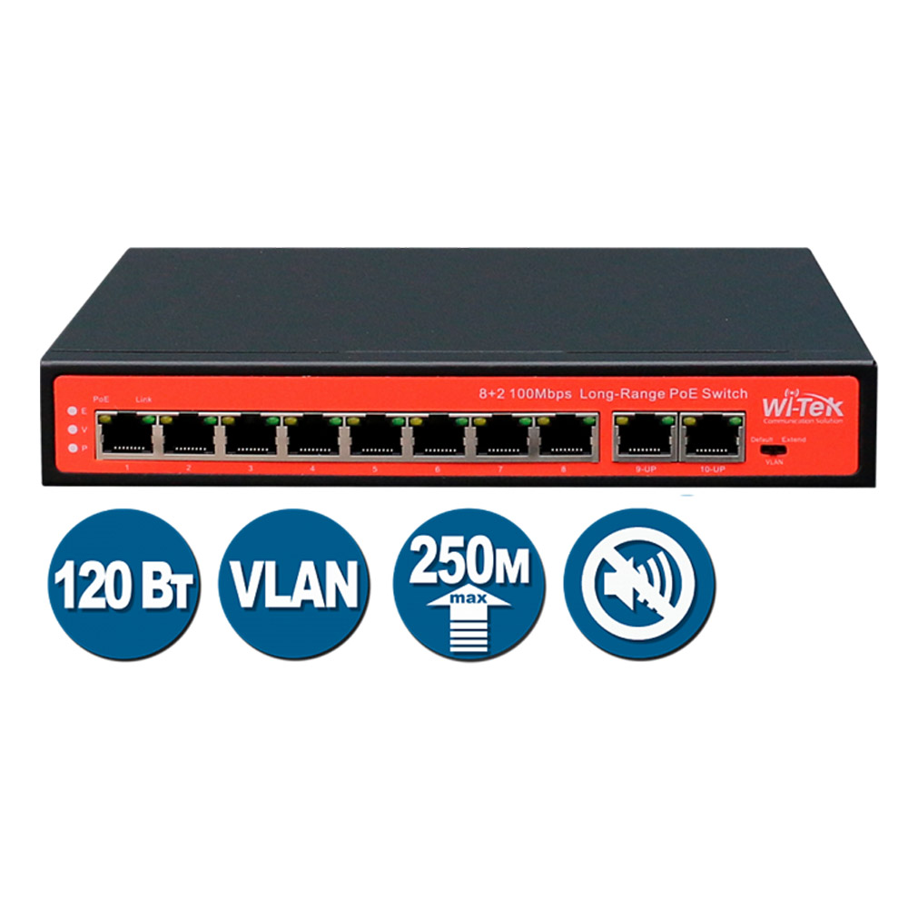 PoE коммутатор Wi-Tek WI-PS210 orig_46015