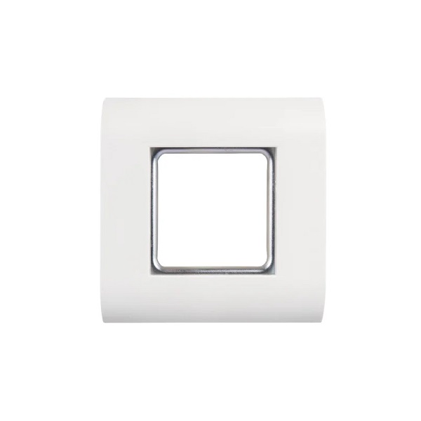 Лицевая панель NIKOMAX, NMC-PL1PM-WT, французский формат Mosaic, под 1 вставку 45х45мм, с подрамником, белая orig_72848