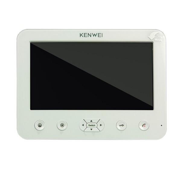 Монитор видеодомофона Kenwei KW-E706C-RA белый COORD orig_45296