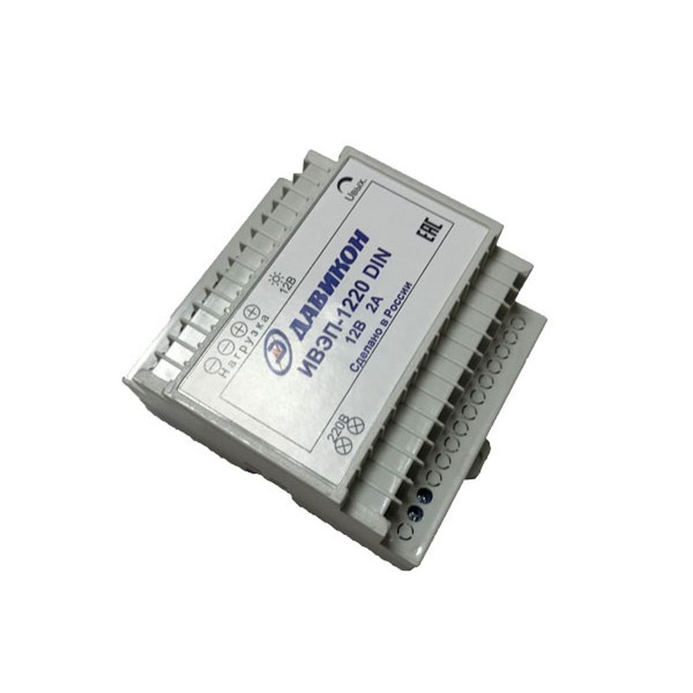 Источник вторичного электропитания Давикон ИВЭП-1220 DIN, 12-14В, 2А orig_61209
