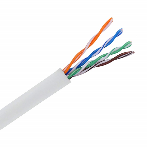 Кабель сетевой витая пара U/UTP Сat5e PVC Cu Solid, 4х2, внутренний серый LINEMAX, 1м (бухта 305м) orig_65529