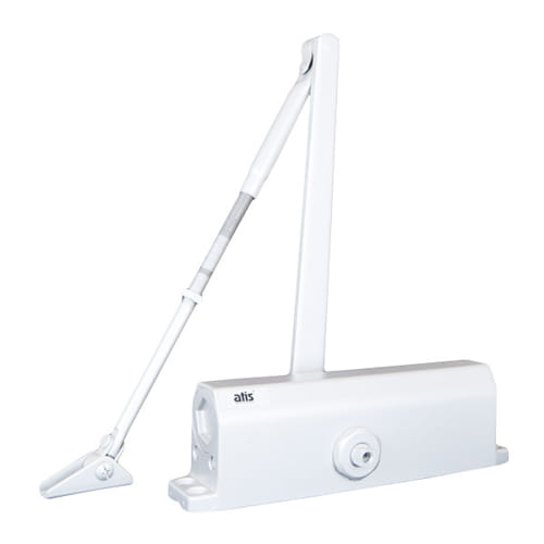 Доводчик дверной Atix DC-5036 BC White, 248х45х70мм, для двери 60-20кг, 950-1400мм, -35°+50°С, цвет белый orig_43620