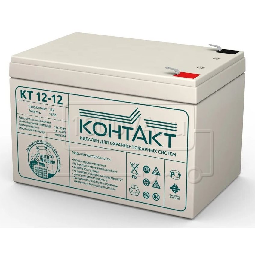 Аккумуляторная батарея Контакт КТ 12-12, 12В, 12А/ч orig_62669