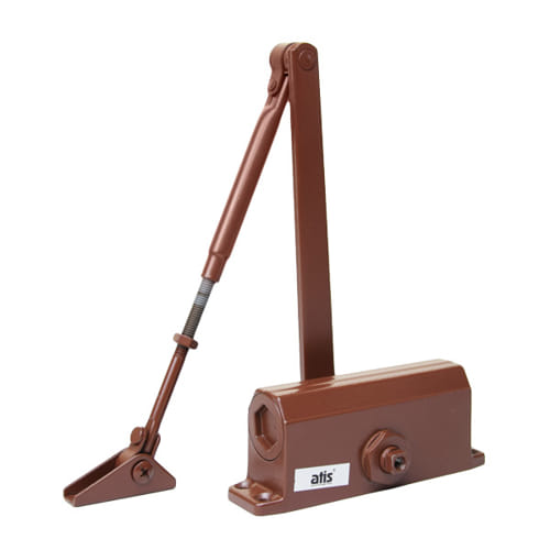 Доводчик дверной Atix DC-602 Brown, 149х38х56мм, для двери до 45кг, 850мм, -30°+50°С, цвет коричневый orig_43423