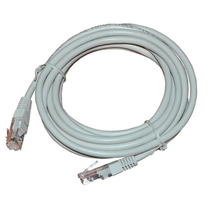 Патч-корд UTP 5e кат. литой  5М  СЕРЫЙ  REXANT orig_48358