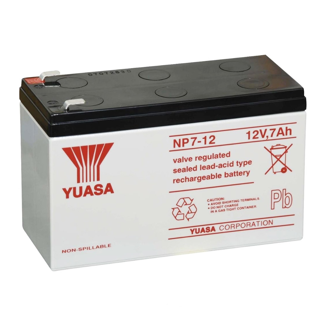 Аккумуляторная батарея Yuasa NP 7-12, 12В, 7А/ч orig_48759