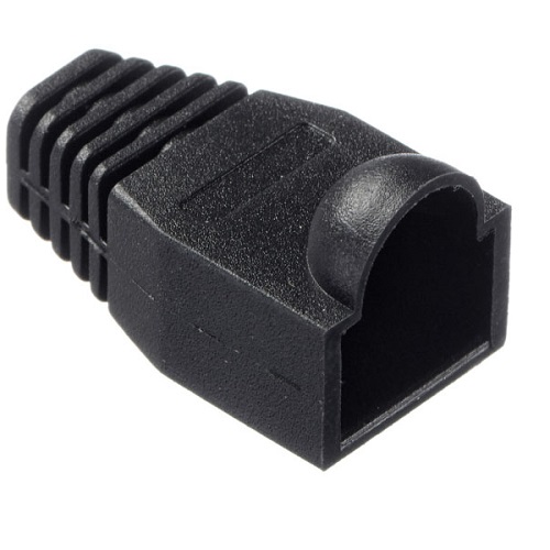 Изолирующий колпачок для RJ45 черный, D-6мм Netko orig_68011