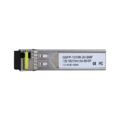 Модуль SFP Dahua, GSFP-1310R-3-SMF, Разъем: LC; скорость передачи: до 1,25 Gbps; дальность передачи до 3км; длина волны (Tx/Rx): 1550нм/1310нм; Рабочая температура 0 °C to +70 °C orig_71666