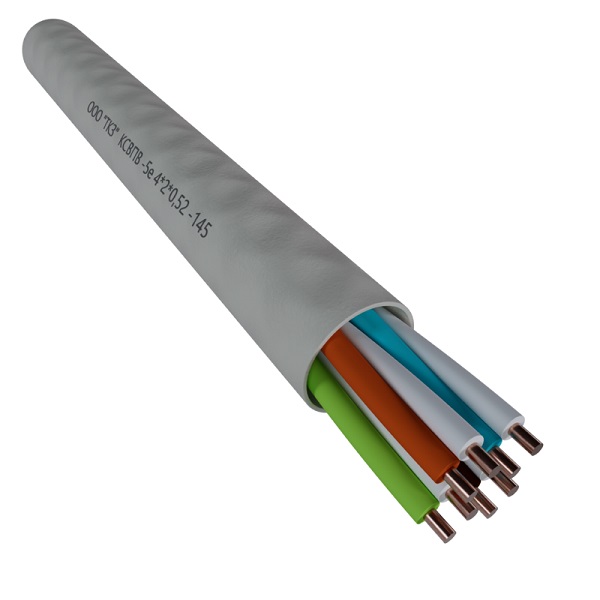 Кабель сетевой U/UTP 5e Farial ТКЗ ZH нг(A)-HF 4x2x0.52-145, медь, внутренний (бухта 305м) orig_73013