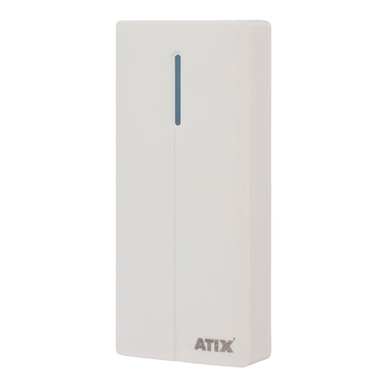 Считыватель Atix AT-AC-CR2-W/MF White, со встроенным контроллером, 105х45х15мм, IP66, -20°+50°C, цвет белый orig_44272
