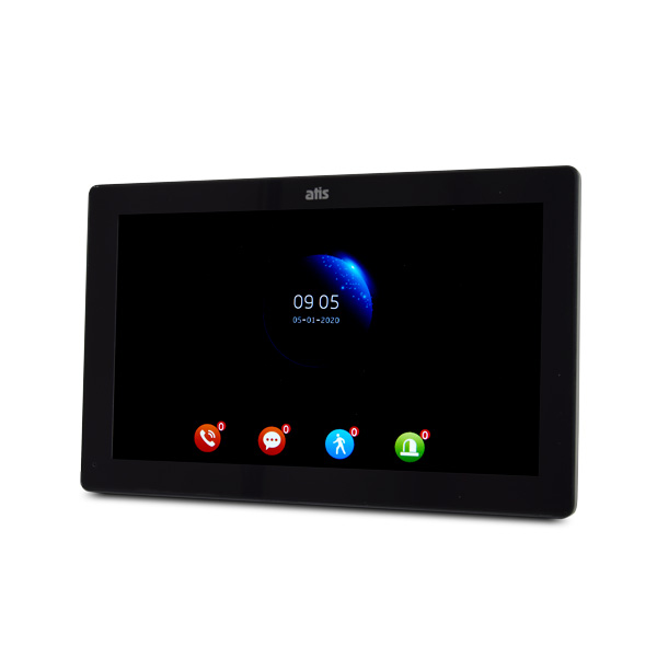 Монитор видеодомофона Atix AD-1080FHD Black, 10", 260х160х20мм, AC 100-240В, +5°+50°C, цвет черный orig_45356