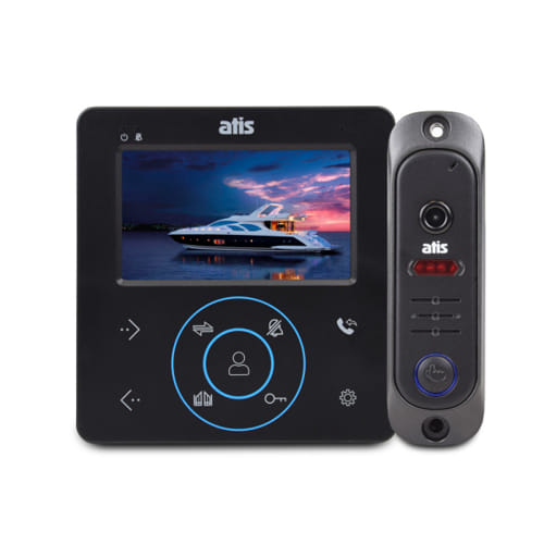 Комплект видеодомофона Atix AD-480 B Kit box, 4" TFT, 110° orig_45933