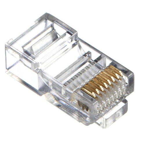 Коннектор RJ-45 (8p8c) cat.5e со сквозным отверстием EZNetko plug (8h8c) cat.5e неэкранированный orig_56137
