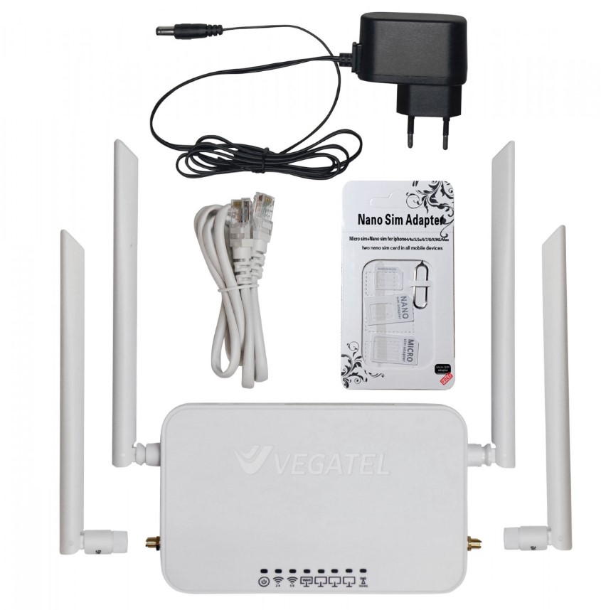 Роутер 4G VEGATEL VR6 Wi-Fi-2,4/5 (SMA) orig_62613