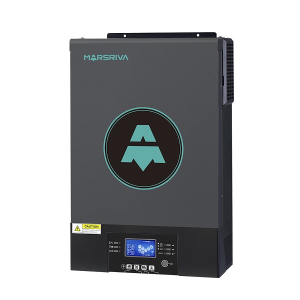 Инвертор солнечный автономный MARSRIVA, MR-SPF6000K, 6кВт, 230V, RS232/RS485-48В, Параллельно до 9 устройств, Съемный LCD-модуль управления, Время переключения 0мс, Двойной выход. 140х295х468мм orig_71567