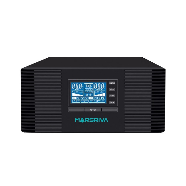 Инвертор MARSRIVA SOHO, MR-UT1200, 1200ВА/1000Вт, 12В (DC), чистая синусоида на выходе, 290х257х123мм orig_71587