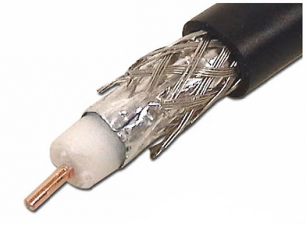 Кабель RG6/96 PE SIMORE коаксиальный ЧЕРНЫЙ, 1м. orig_58415