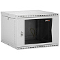Настенный разборный шкаф TLK 19", 12U, стеклянная дверь, 600х569х600мм, 2 пары монтажных направляющих 88_88_63070