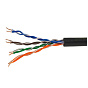 Кабель сетевой U/UTP кат.5E 4x2x24AWG Install СКС внешний(OUT) 100% медь PE черный 305м 88_88_47980