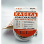 Кабельная сборка RG6 Pacifix белый 3м (F-F + штекер металл прямой плюс гнездо) 88_88_48347