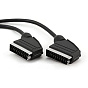 Кабель SCART-SCART 21pin, стандартные пластиковые разъемы, 1м 88_88_48385