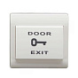 Кнопка выхода Atix EXIT-6D, 86х86х25мм, механическая, накладная, огнеупорный пластик, цвет белый 88_88_43984